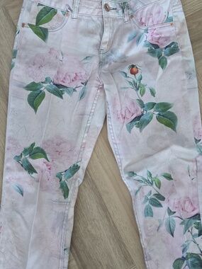 Ted Baker Pink Floral Skinny Jeans